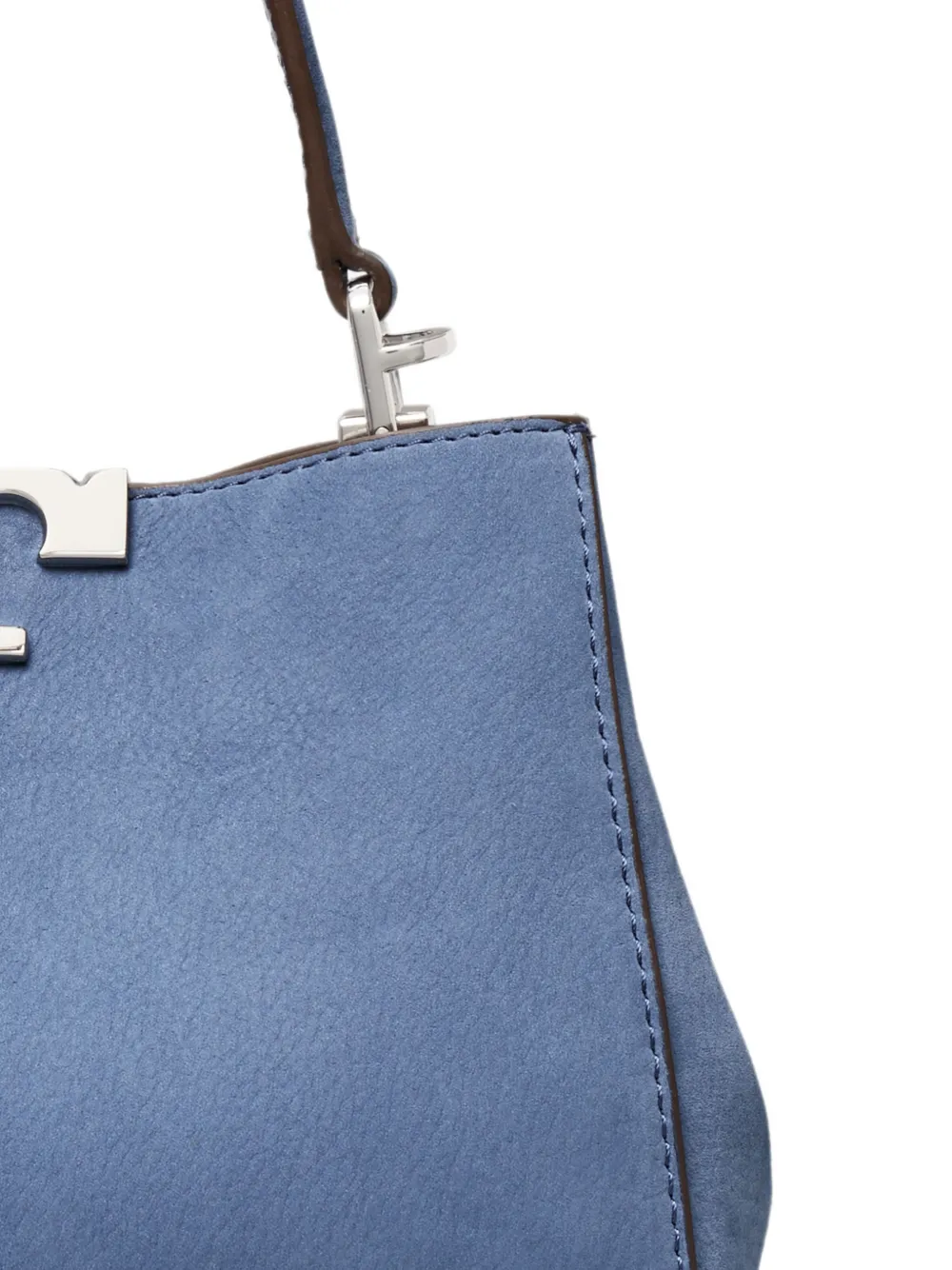 Tory Burch Eleanor nubuck mini-tas Blauw