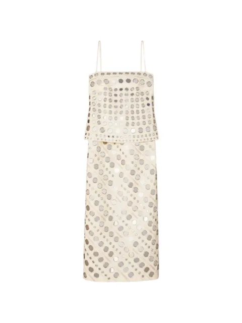 Tory Burch mirror-embellished cotton dress