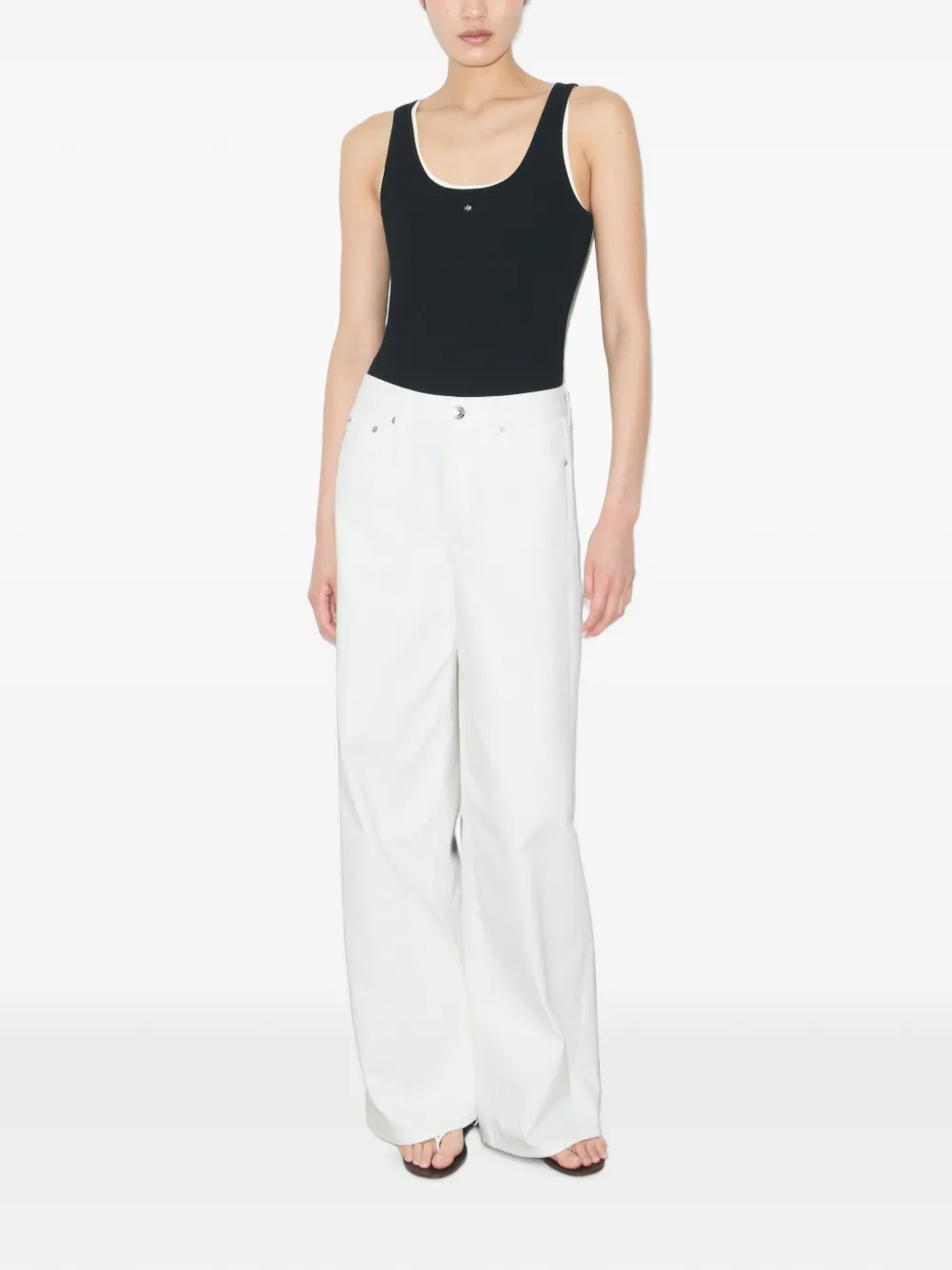 Tory Burch Viscose gebreide tanktop Zwart