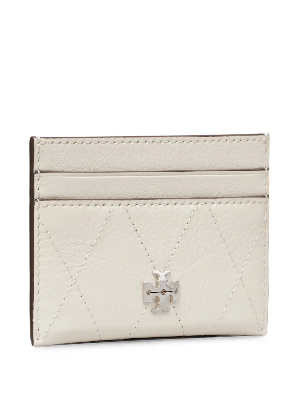 Tory Burch Charlie gewatteerde pasjeshouder Wit