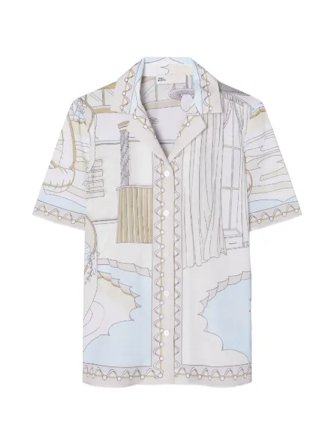 Tory Burch printed camp shirt
