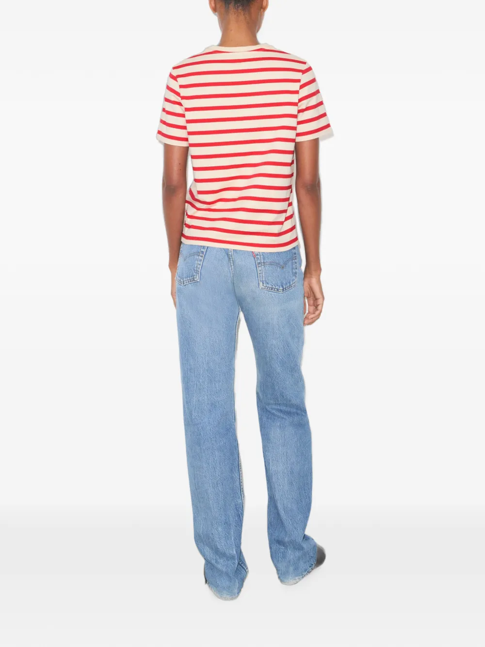 Tory Burch Gestreept T-shirt Rood