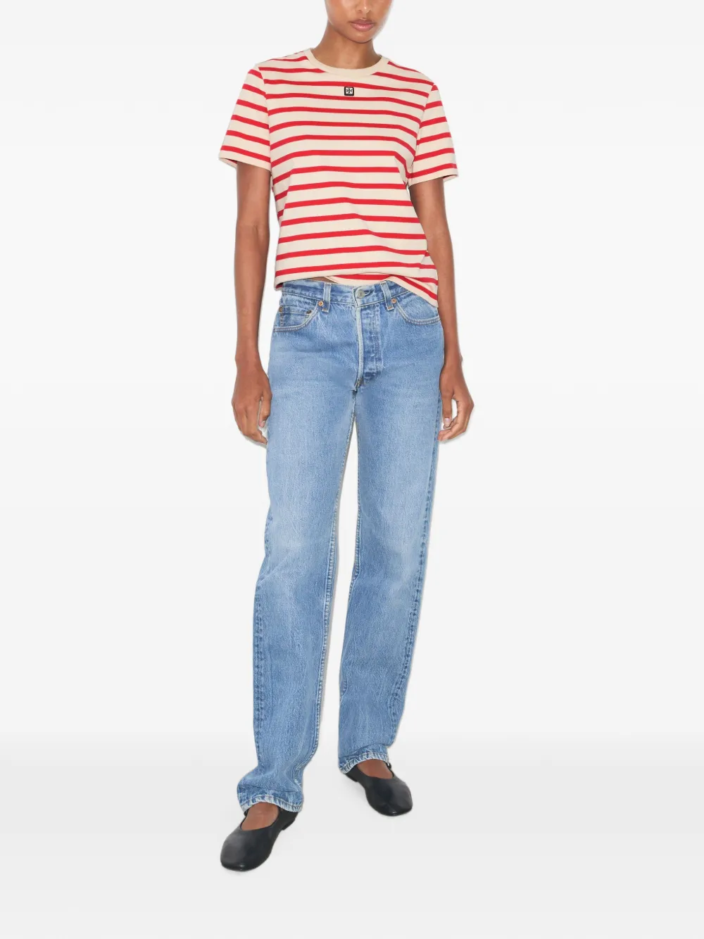 Tory Burch Gestreept T-shirt Rood
