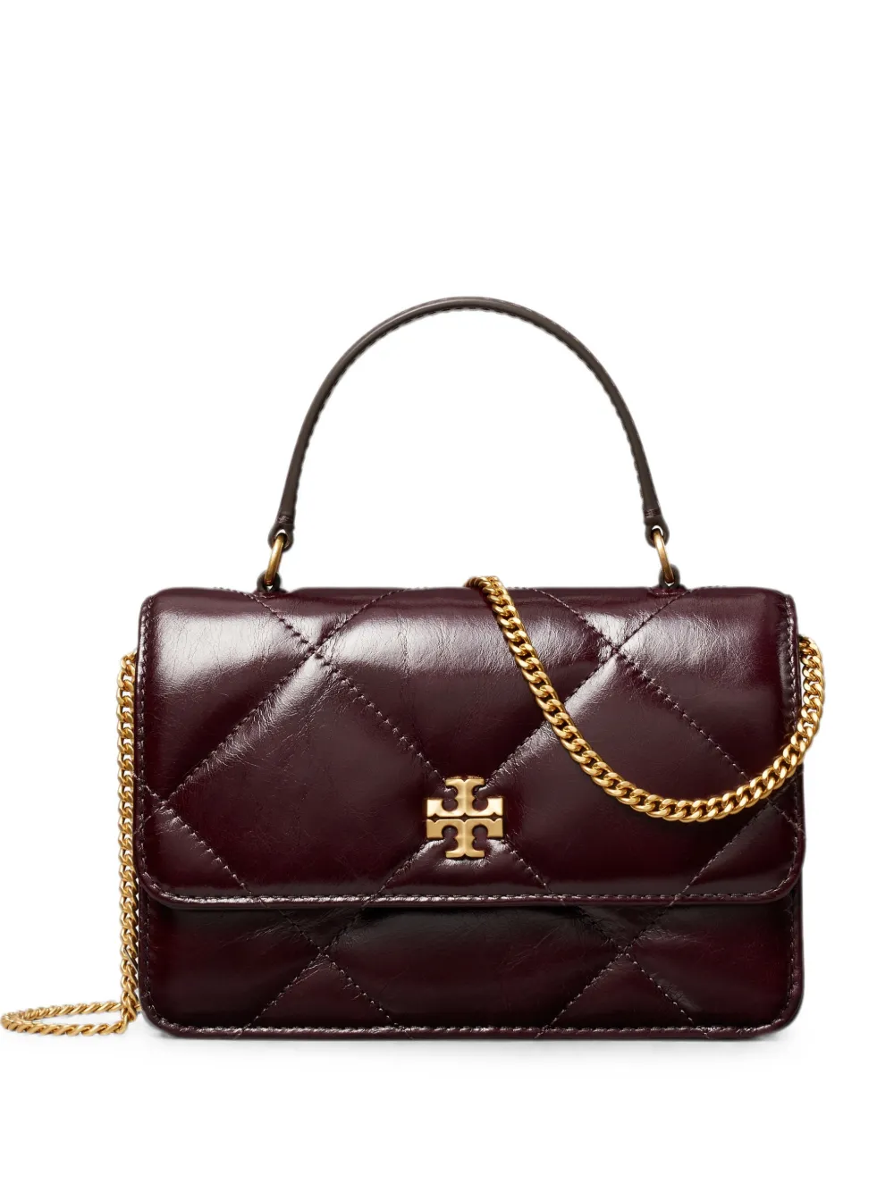 Tory Burch Borsa a tracolla Kira mini a trapunta con effetto vissuto - Rosso