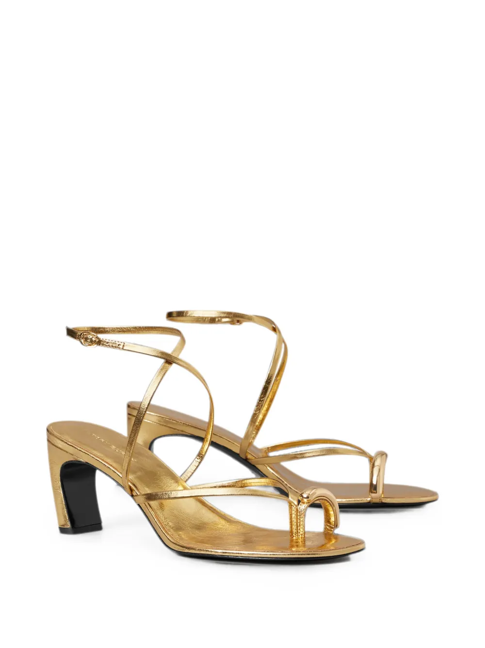 Tory Burch Pierced sandalen met meerdere bandjes Goud