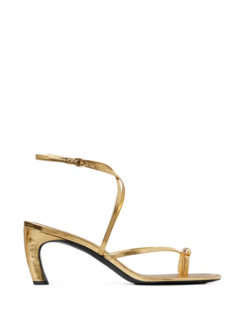 Tory Burch Pierced multi-strap heeled sandals