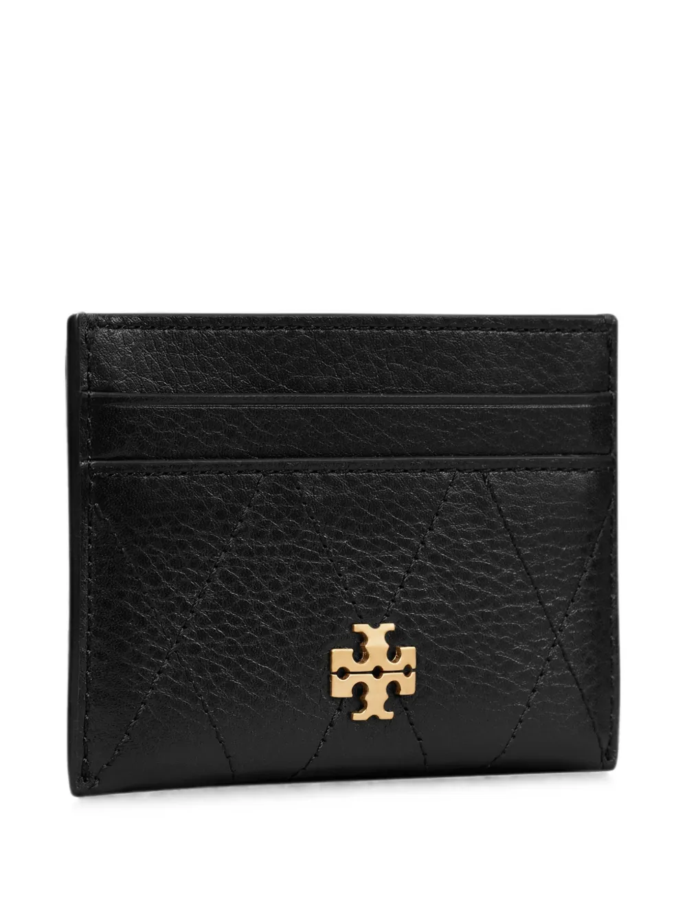 Tory Burch Charlie gewatteerde pasjeshouder Zwart