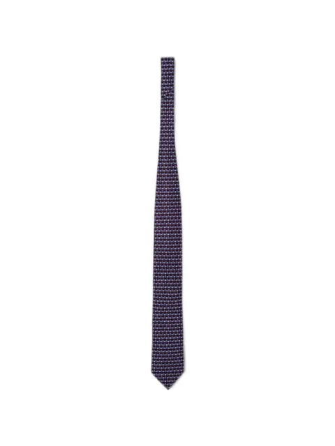 Zegna patterned silk tie