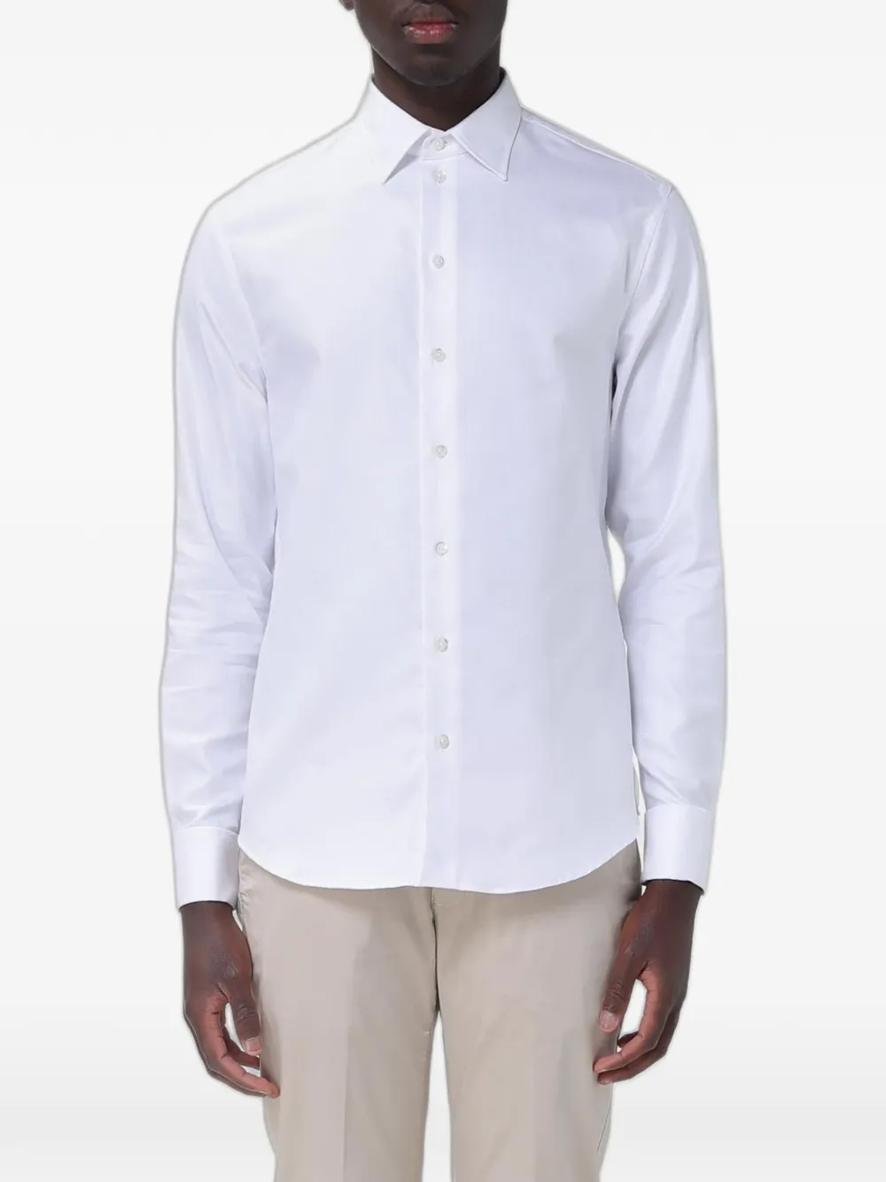 Emporio Armani poplin shirt - White