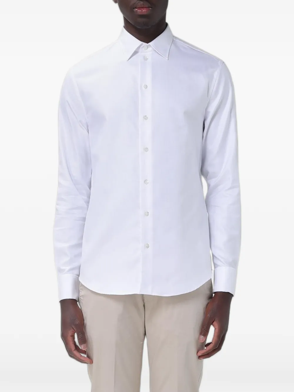 Emporio Armani poplin shirt - Bianco