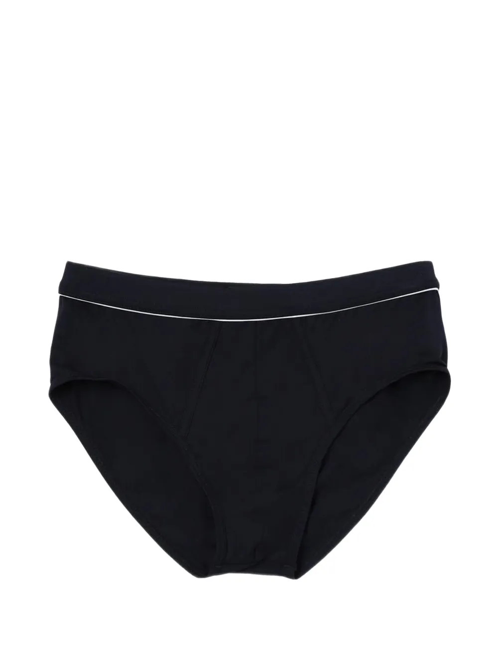 Zegna piped-trim briefs - Blau