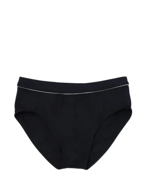 Zegna piped-trim briefs