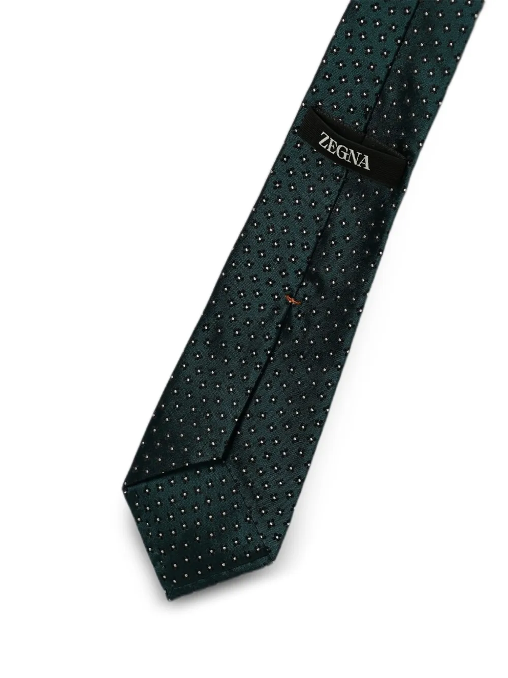 Zegna Stropdas met bloemenprint Groen