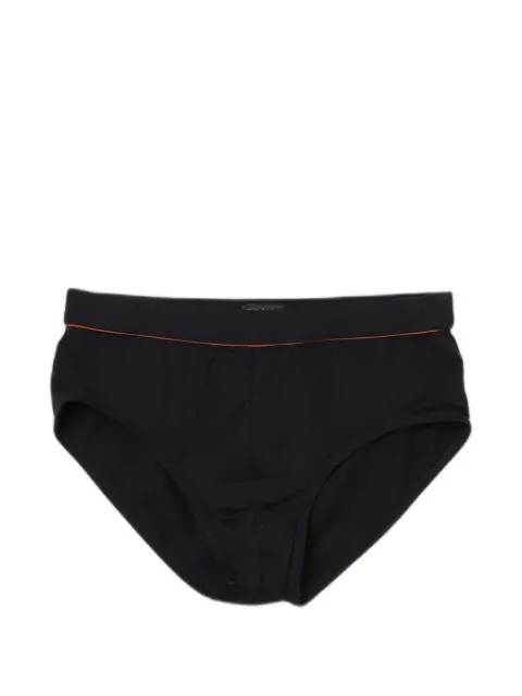 Zegna logo-patch contrast-trim briefs
