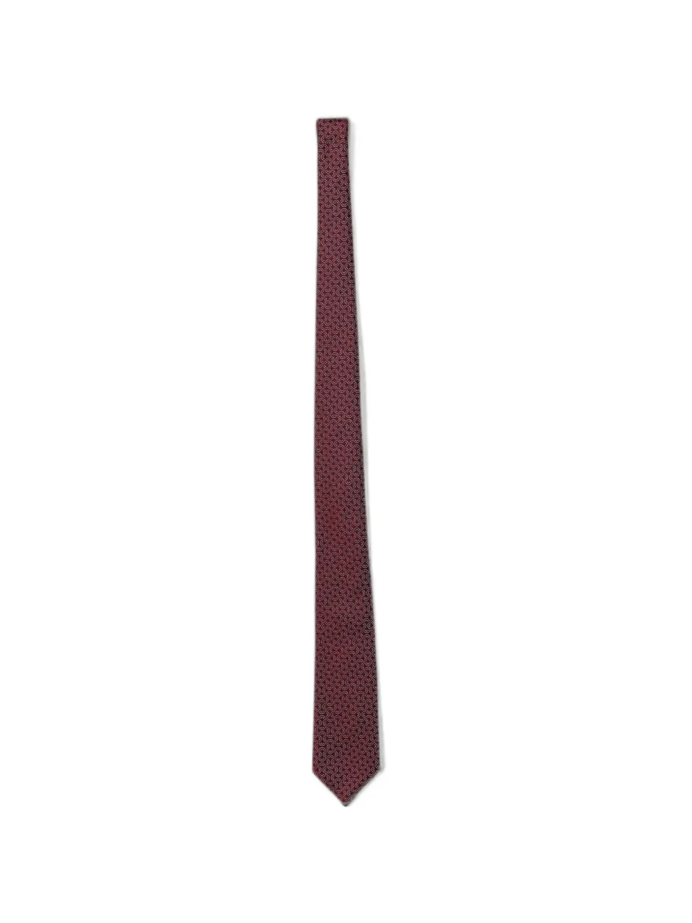 Emporio Armani jacquard silk tie - Rosso