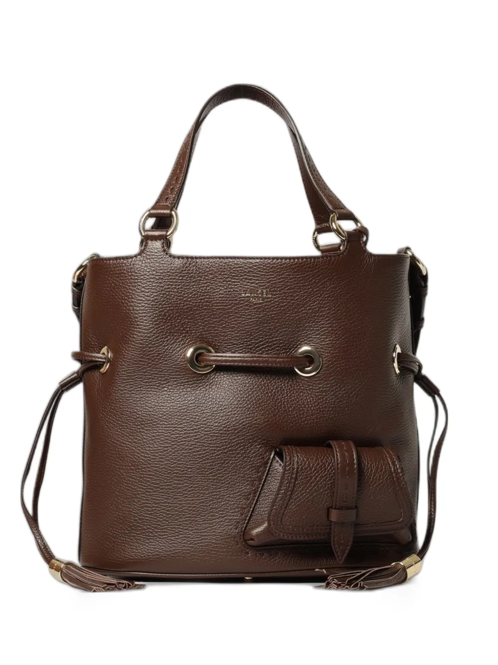 Lancel medium Premiere Flirt grained bucket bag - Braun