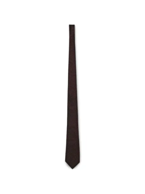 Zegna polka-dot silk tie