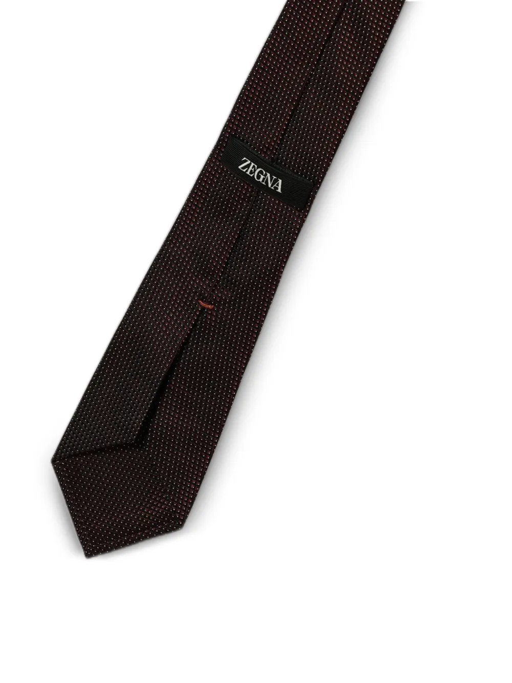 Zegna Stropdas met stippen Rood