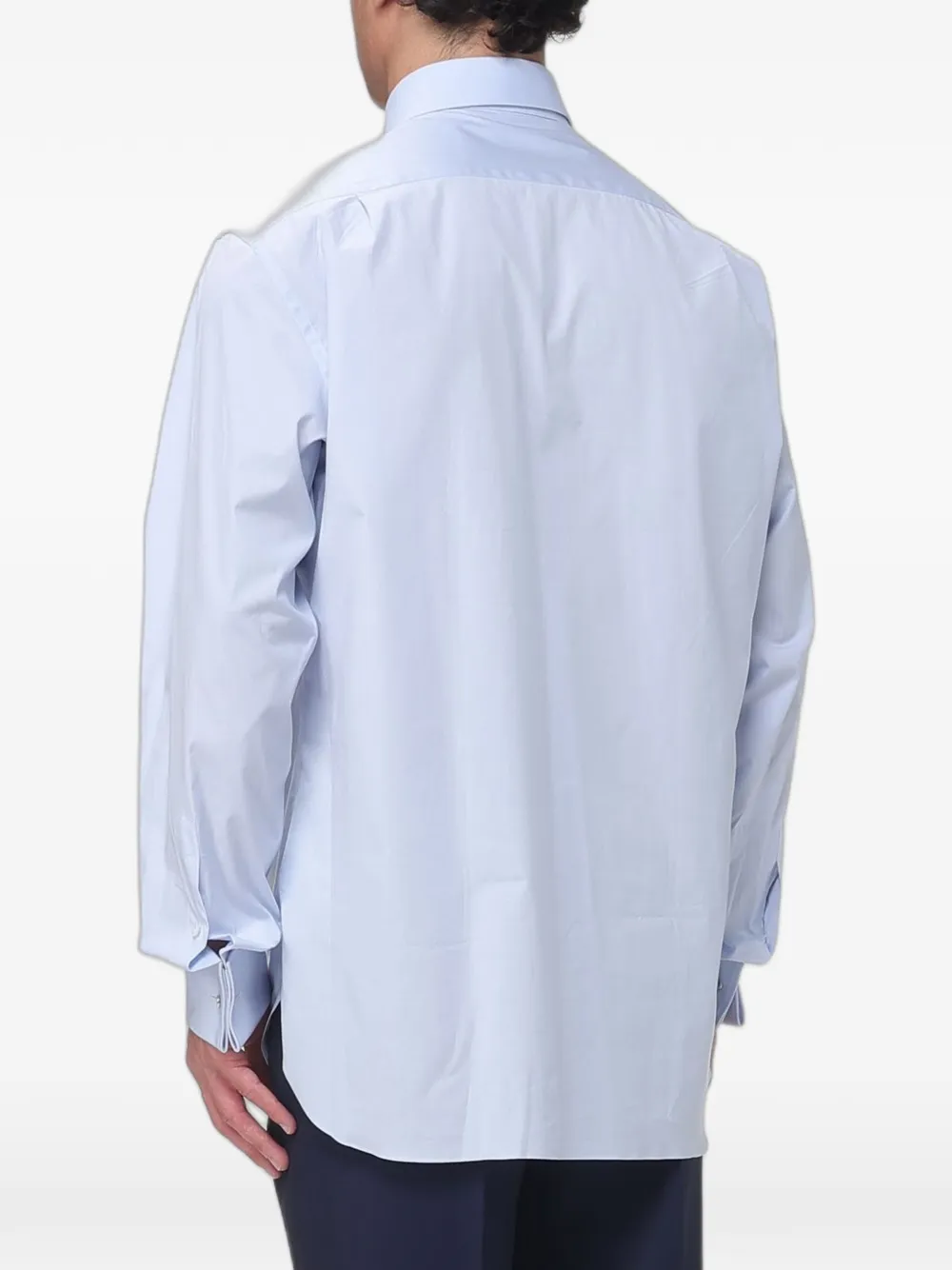 Zegna Overhemd van stretch-popeline Blauw