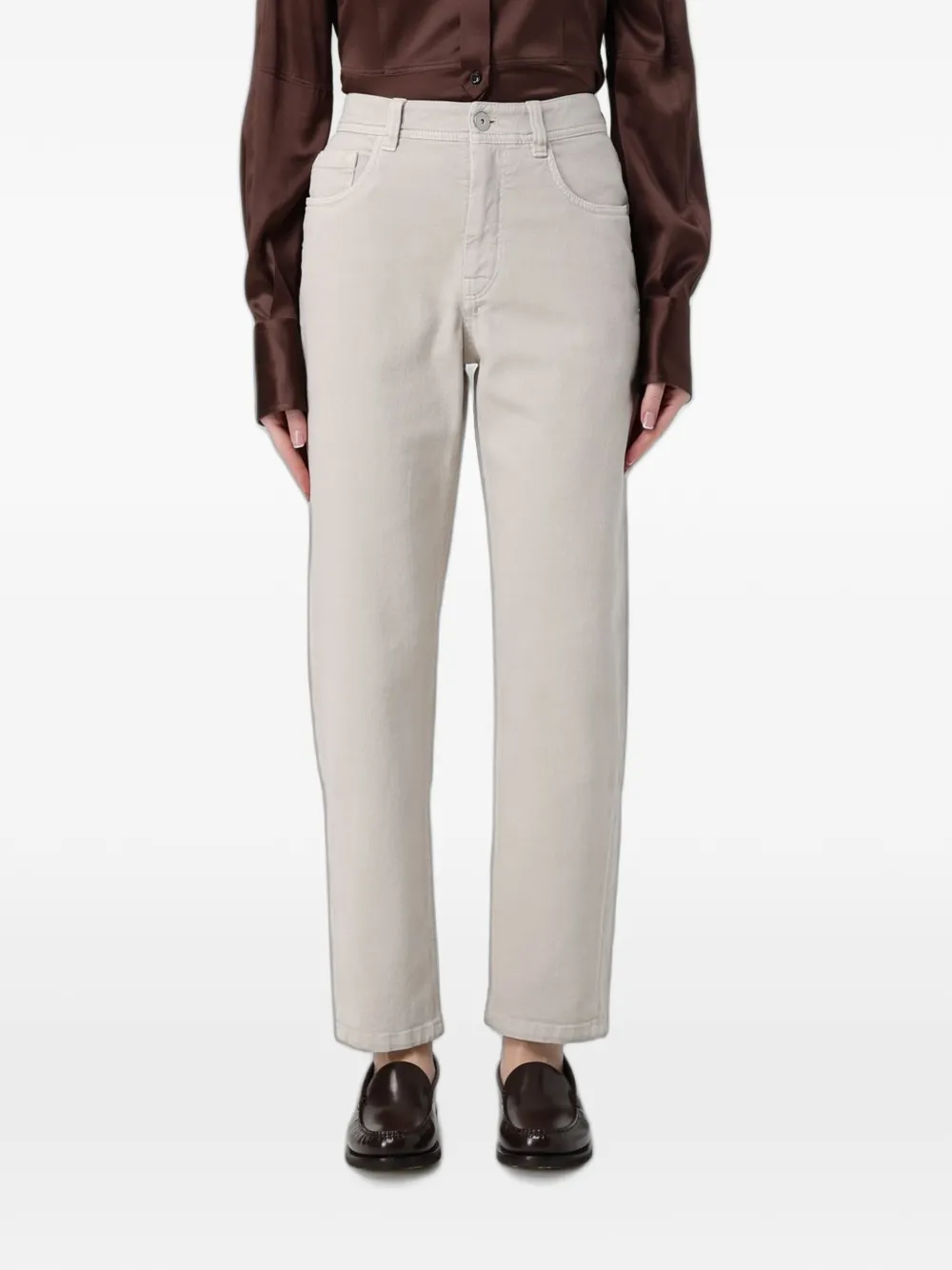 Brunello Cucinelli straight-leg jeans - Toni neutri