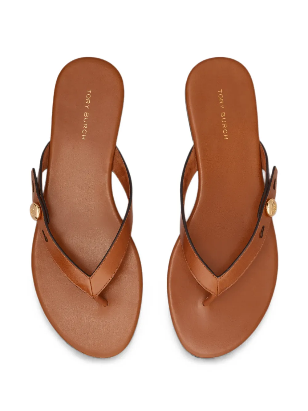 Tory Burch Romy teenslippers Bruin