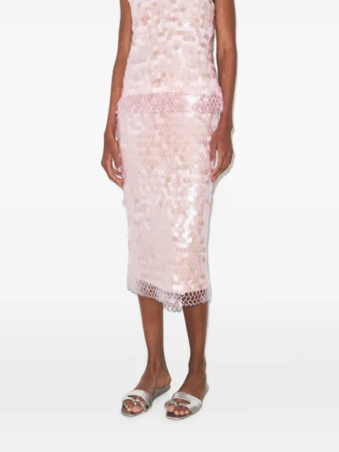 Tory Burch sequin mesh skirt