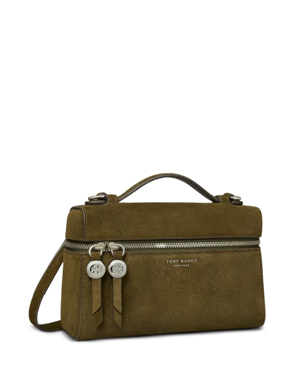 Tory Burch Romy suède handtas Groen