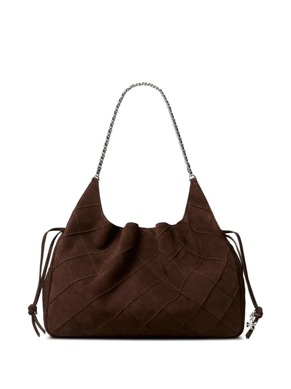 Tory Burch Borsa tote Fleming grande in pelle scamosciata - Marrone