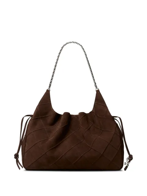 Tory Burch large Fleming suede tote