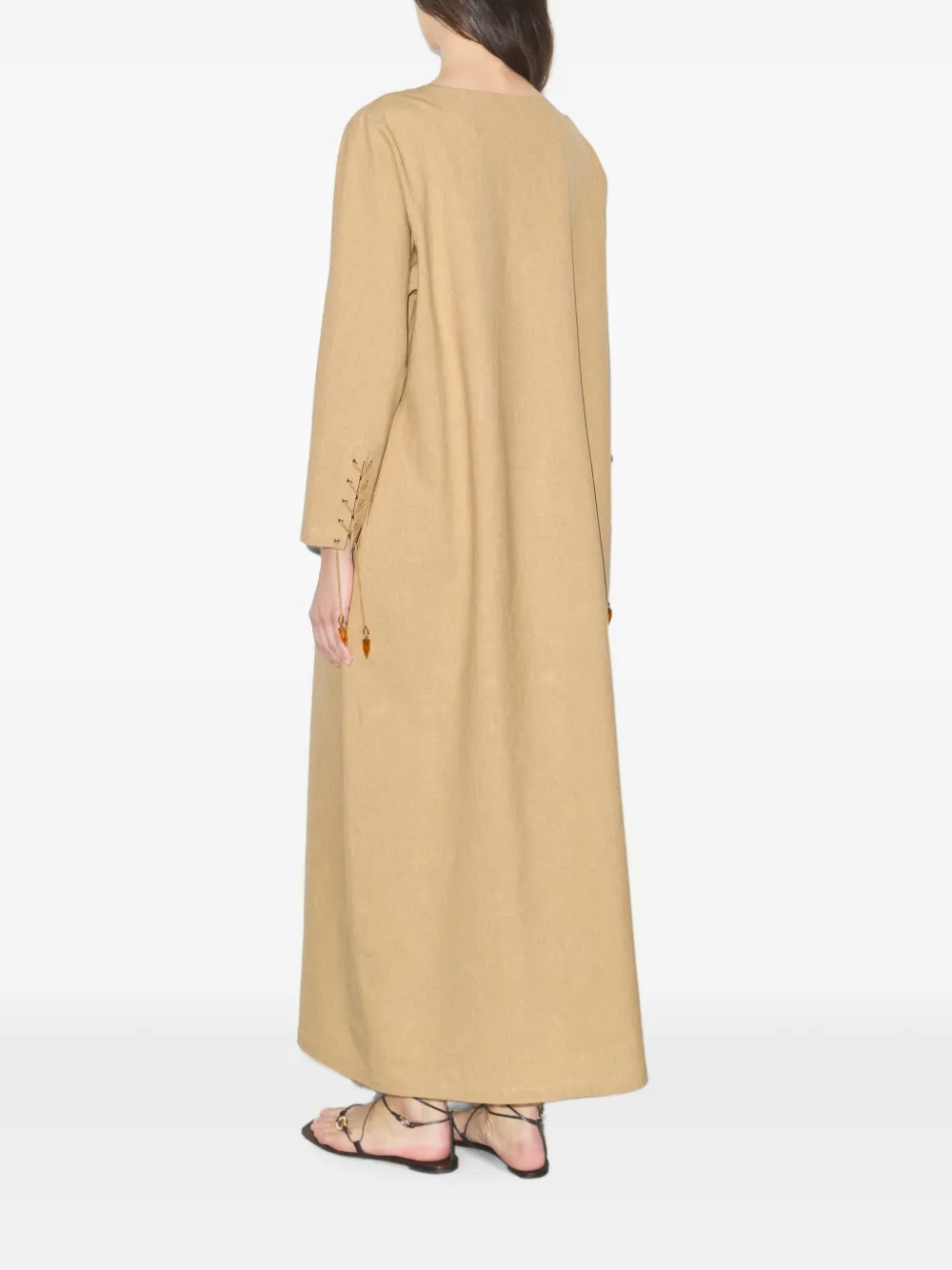 Tory Burch linnen kaftan Beige