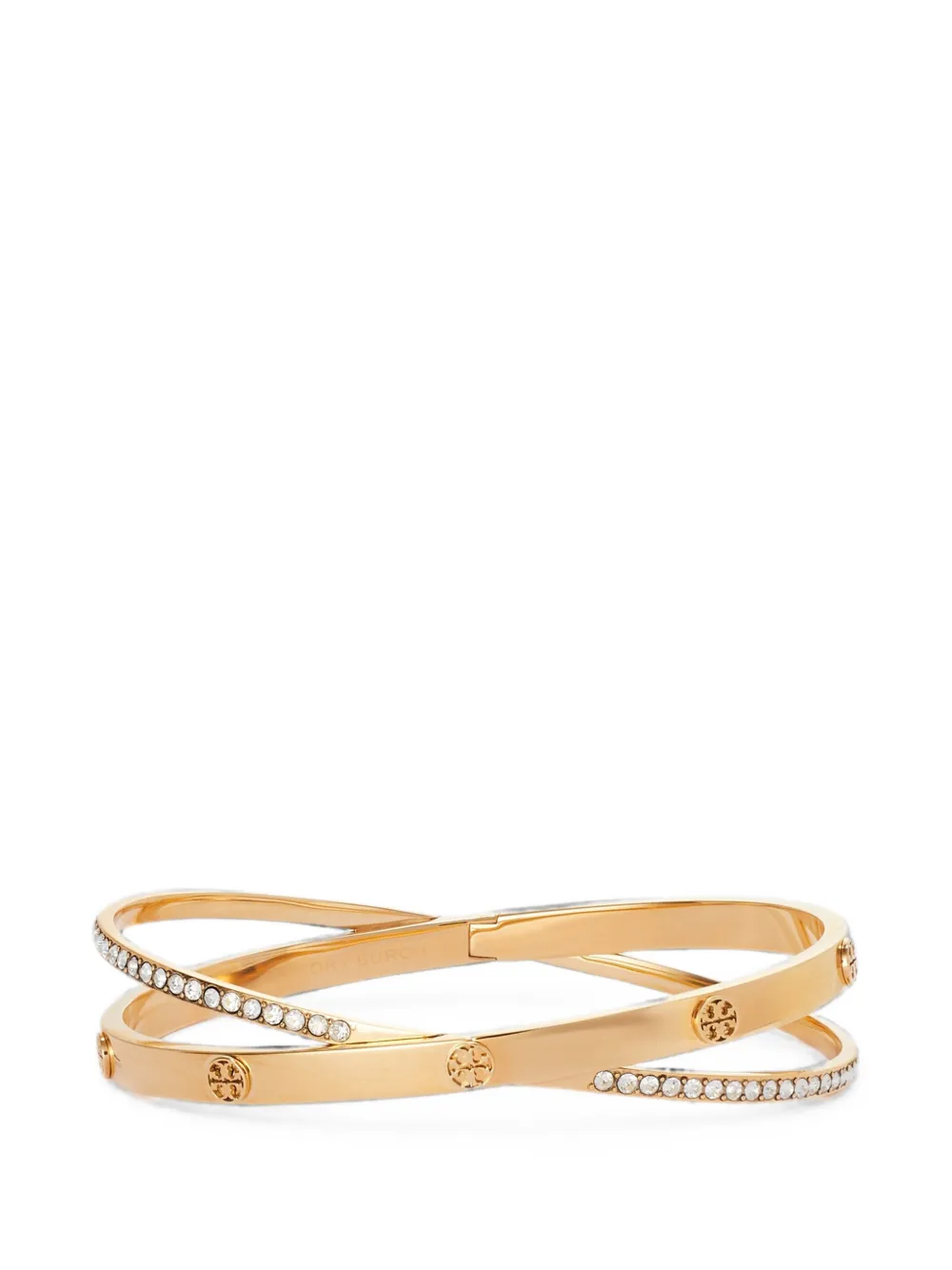 Tory Burch Icon pavé double bracelet - Gold