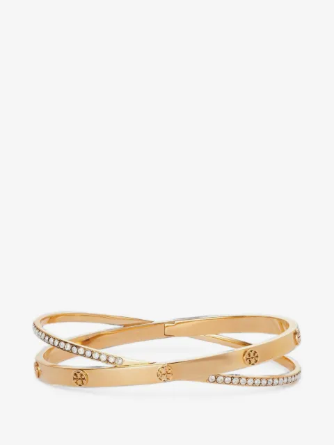 Tory Burch Icon pavé double bracelet