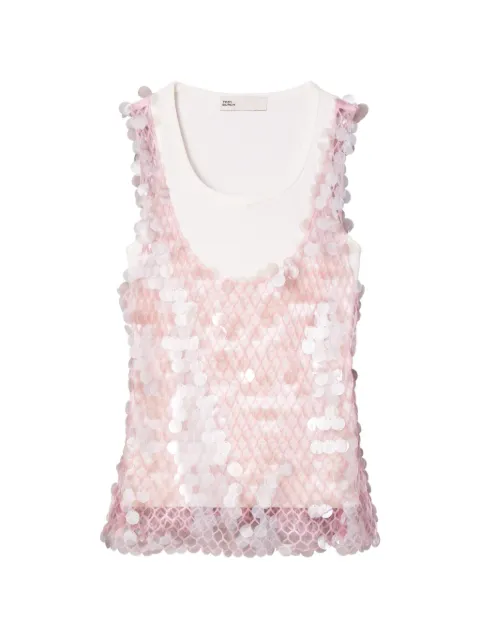 Tory Burch sequin mesh top