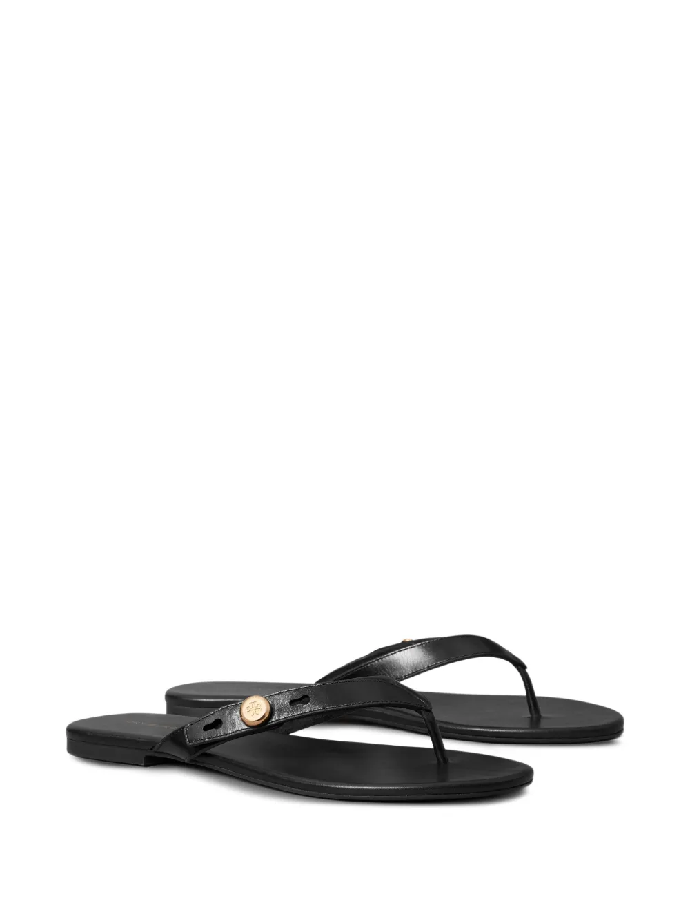 Tory Burch Romy platte sandalen Zwart