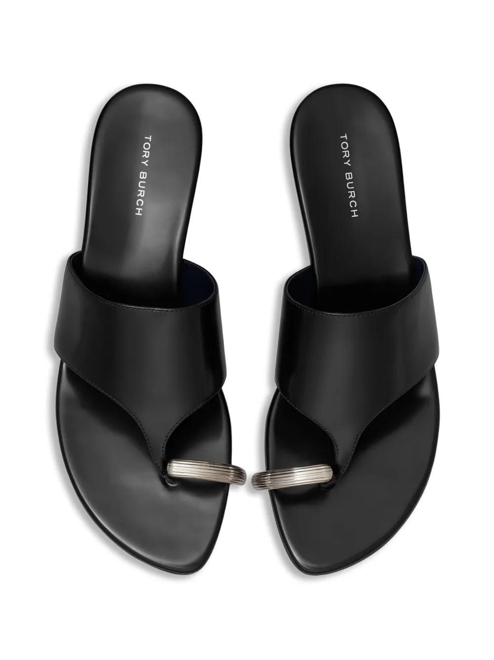 Tory Burch Pierced sandalen met sleehak Zwart