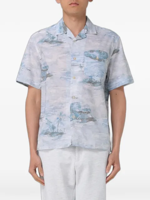 Eleventy graphic-print short-sleeve shirt