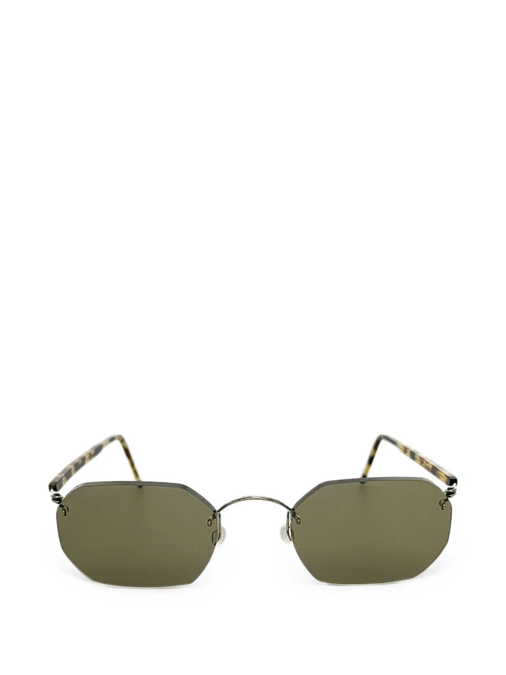 Lindberg geometric-frame sunglasses - Argento