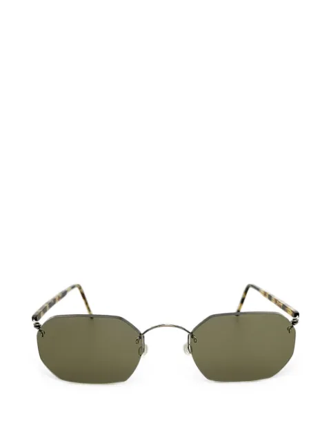 Lindberg geometric-frame sunglasses