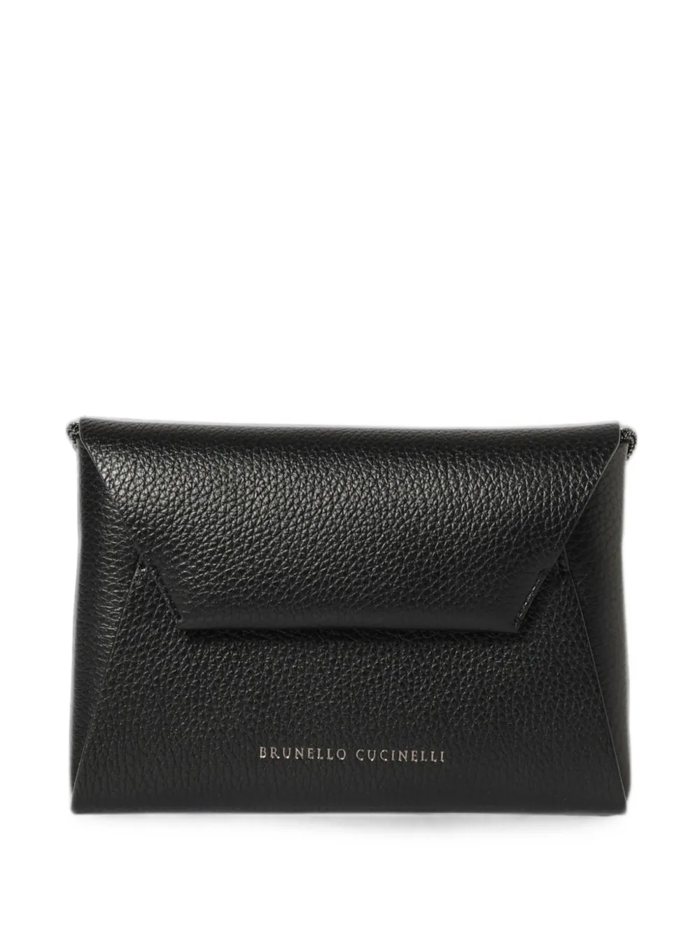 Brunello Cucinelli leather shoulder bag - Black