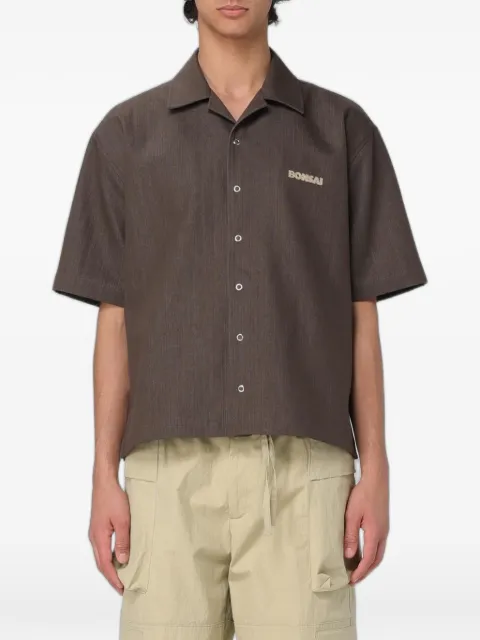 Bonsai logo-embroidered short-sleeve shirt