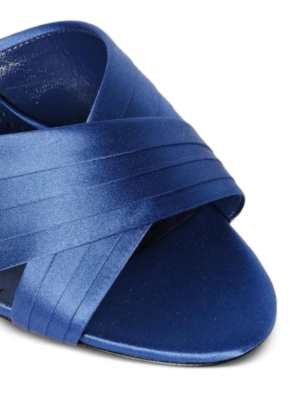 Manolo Blahnik Vierasan crossover-strap heeled sandals Blauw