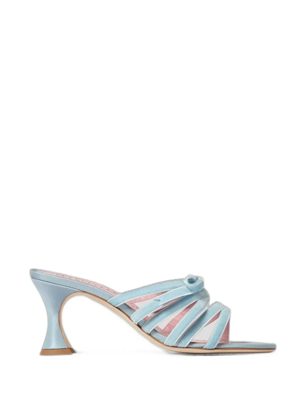 Manolo Blahnik Clementel sandalen met strikdetail Blauw