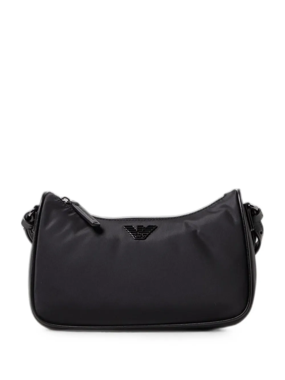 Emporio Armani logo-plaque shoulder bag - Nero