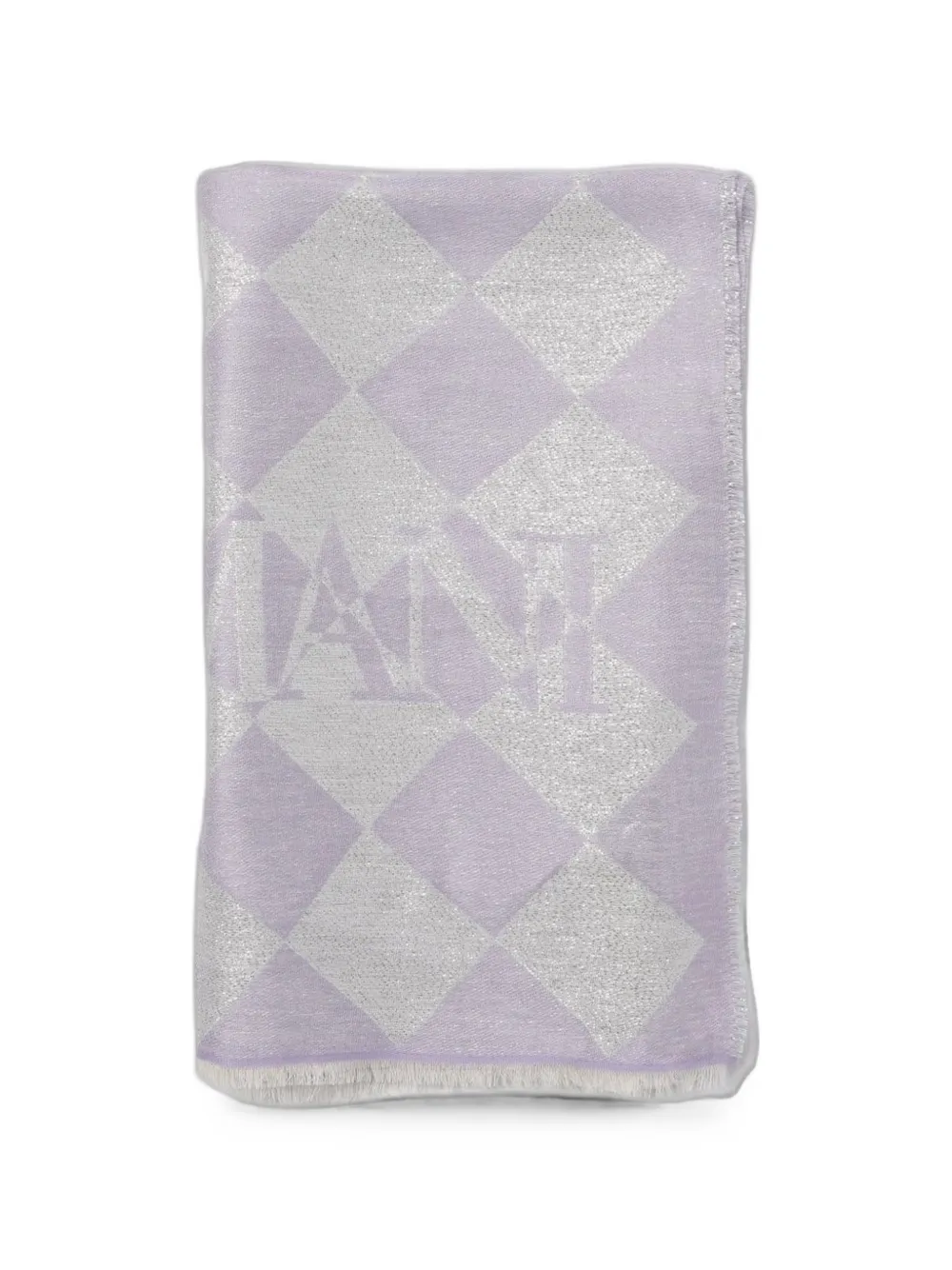 Emporio Armani diamond-pattern scarf - Viola