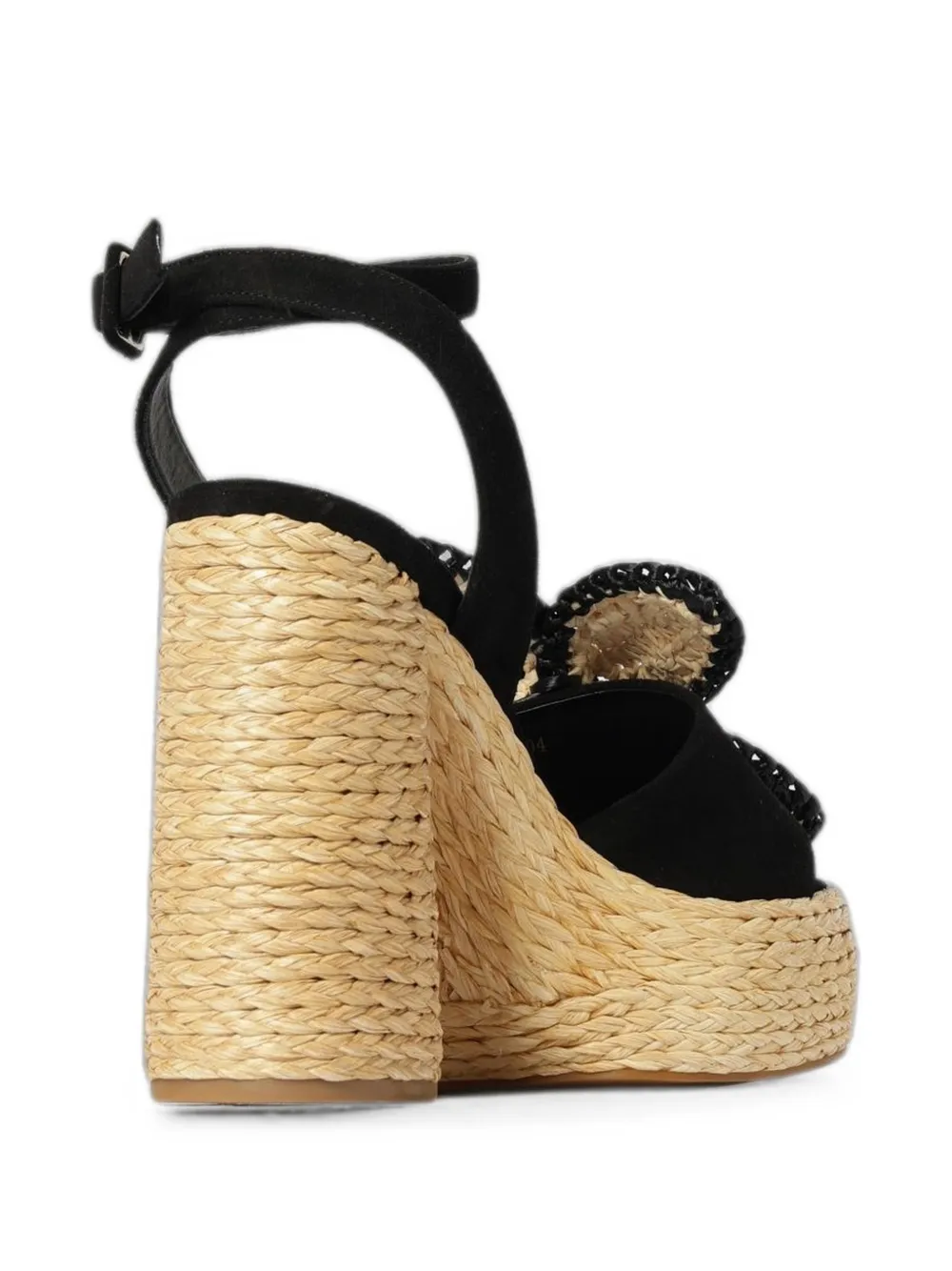 Paloma Barceló Sandalen met bloemen-applicatie Zwart