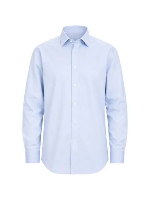 Zegna camisa con cuello de pico