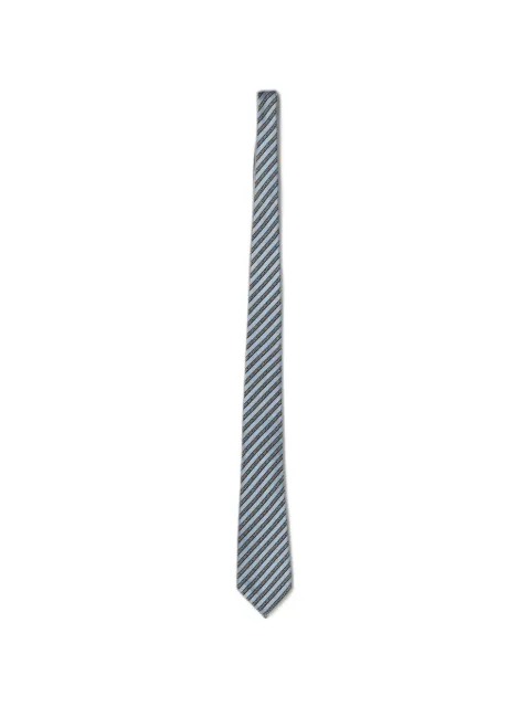 Zegna diagonal-stripe silk tie