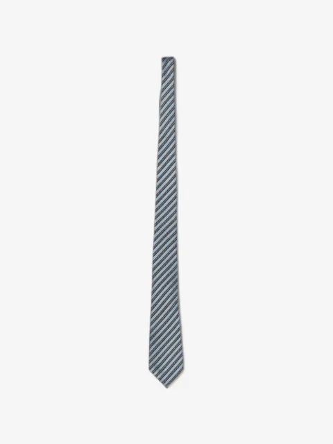 Zegna diagonal-stripe silk tie
