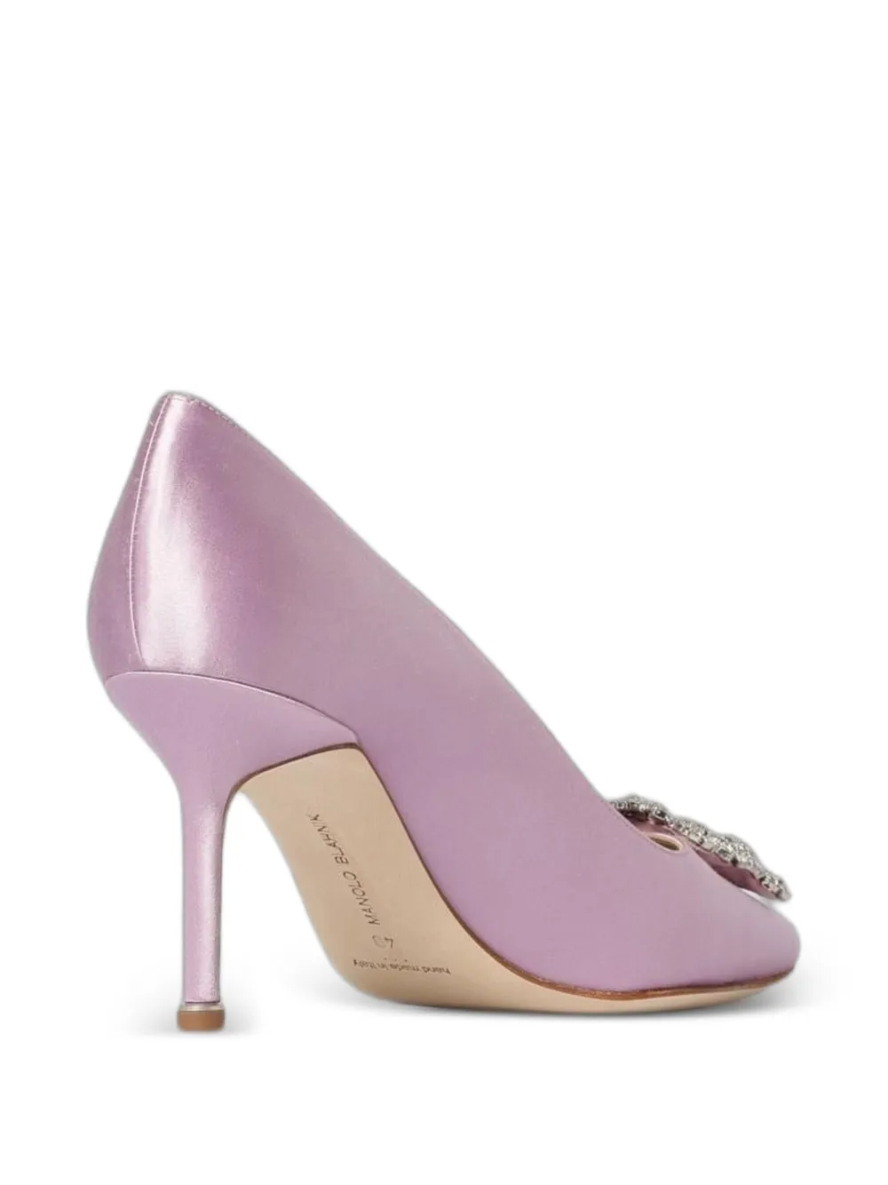 Manolo Blahnik Hangisi buckle pumps Paars