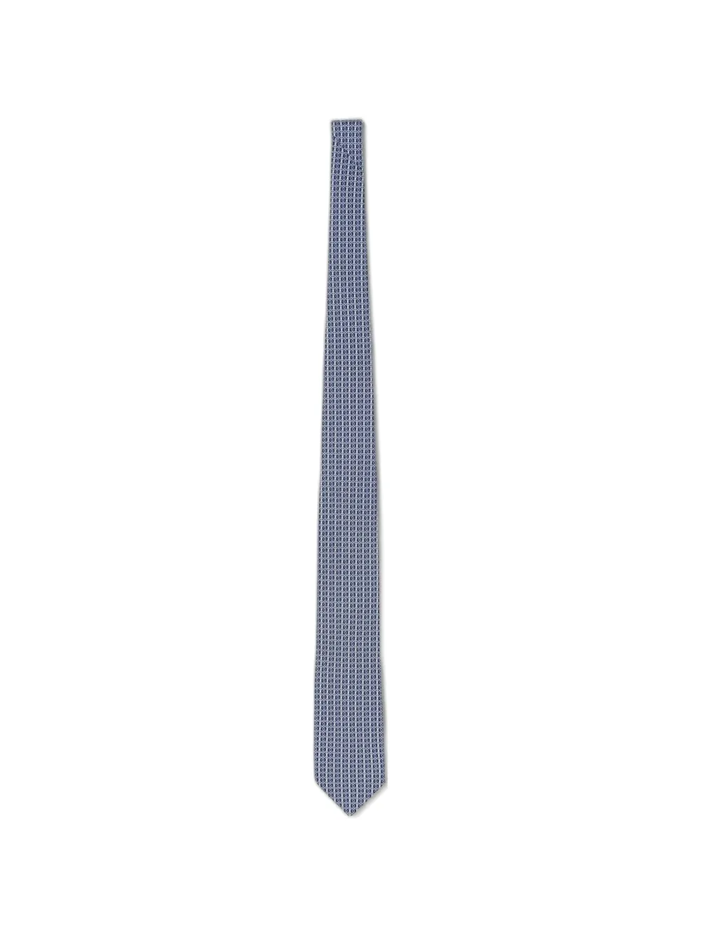 Ferragamo Gancini silk tie - Blu